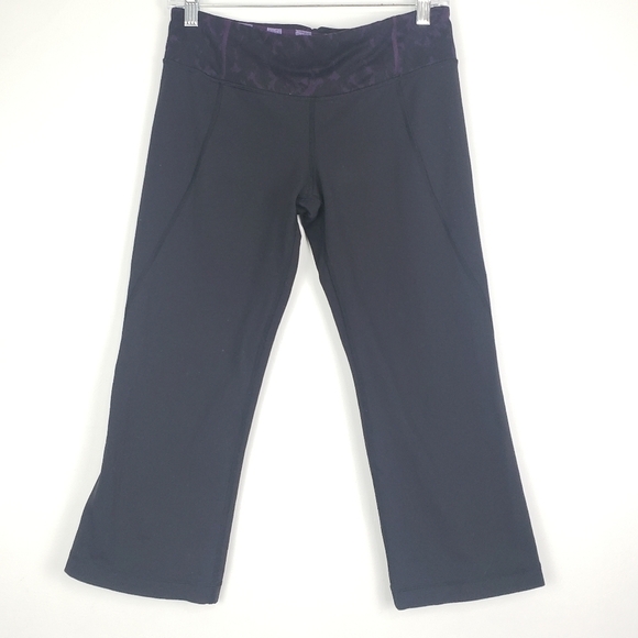 LULULEMON Gather & Crow‎ Black  Capri Sz 8 - Picture 1 of 8